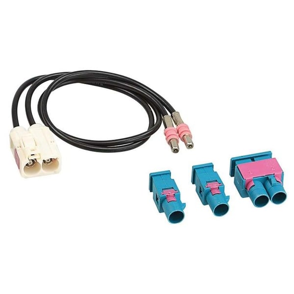 Antennadaptersats dubbel FAKRA (f)> 1x dubbel / 2x enkel Antennadaptersats dubbel FAKRA (f)> 1x dubbel / 2x enkel