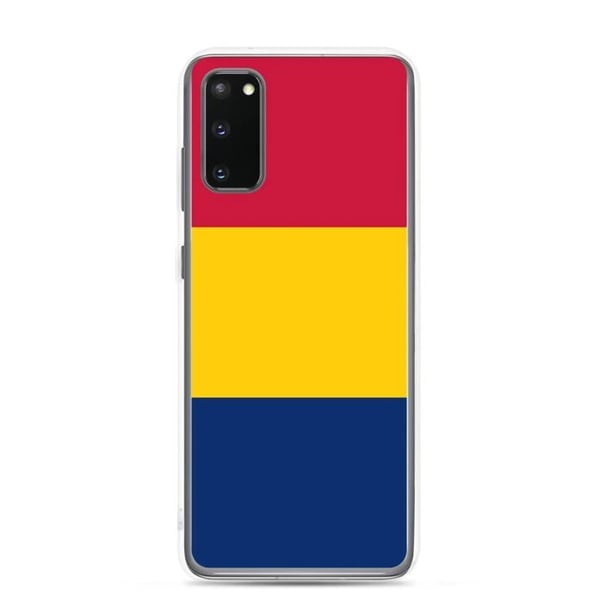 Telefonfodral - PIXELFORMA - Samsung Galaxy S24 Plus - Tchads flagga - Transparent plast - TPU