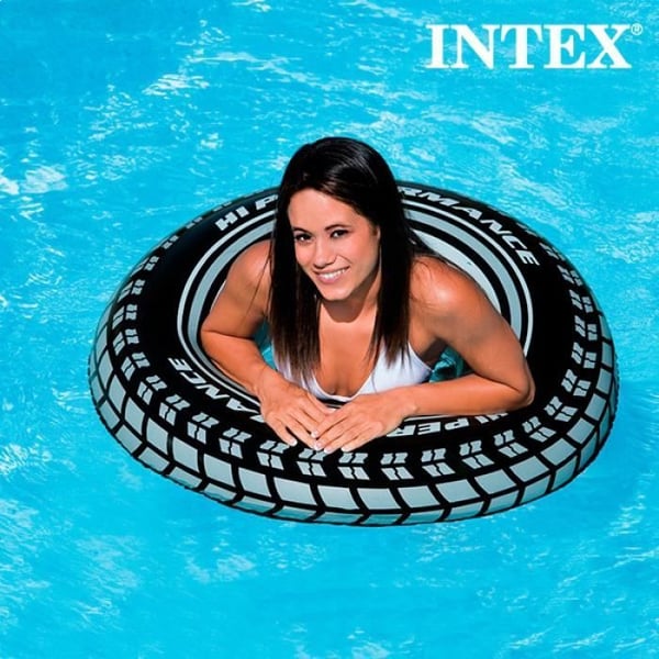 Intex rund uppblåsbar boj - Diameter 91 cm - För pool och hav