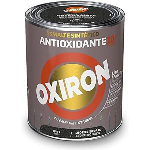 Syntetisk metallisk emalj antioxidant oxiron slät svart smideseffekt 250ml titan 5809096