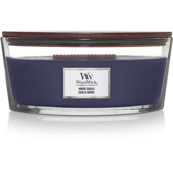 WOODWICK DOFTLJUS ELLIPSE BURK HINOKI DHALIA