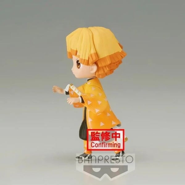 Figur Q Posket - BANDAI VISUAL - Zenitsu Agatsuma - Klara färger - 3 separata delar - PVC, ABS