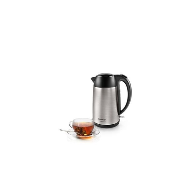 Keittokattila - BOSCH - TWK3P420 DesignLine - 2400 Watt - 1,7 litraa - Musta - Ruostumaton teräs