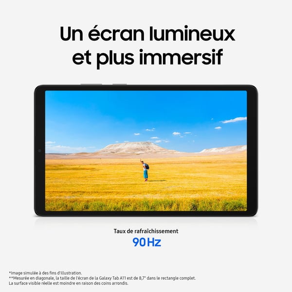 Samsung - Galaxy Tab A11 LTE - 64 GB - Grå