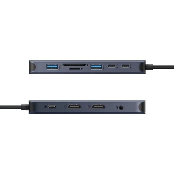 USB C-hub Hyper 11 i 1 Ecosmart Generation 2 MST 140 W Blå och Silver
