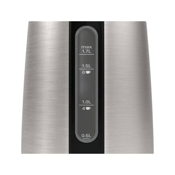 Keittokattila - BOSCH - TWK3P420 DesignLine - 2400 Watt - 1,7 litraa - Musta - Ruostumaton teräs