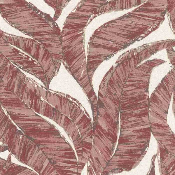 Rasch 653441 Non-woven tapet Botanisk 0,53 x 10,05 m Röd Vit