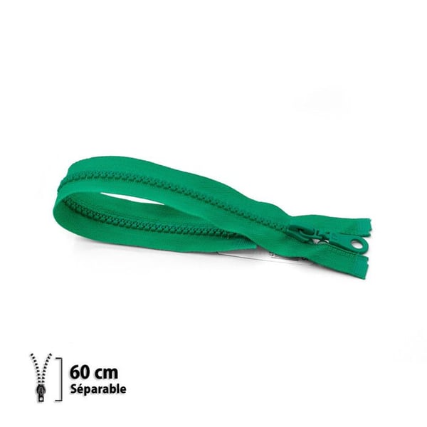 Flera dragkedja Z54 - formgjuten 6mm separerbar - 60 cm