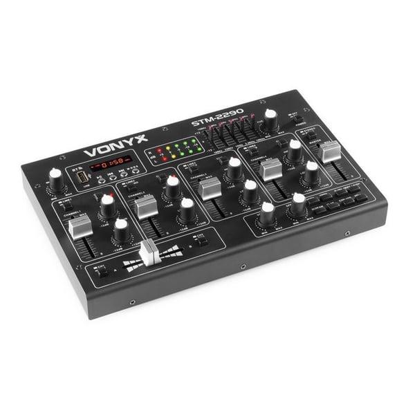 DJ-mixer - SKYTEC - Vonyx STM2290 - 8 kanaler - USB-ingång - Bluetooth DJ-mixer - SKYTEC - Vonyx STM2290 - 8 kanaler - USB-ingång - Bluetooth