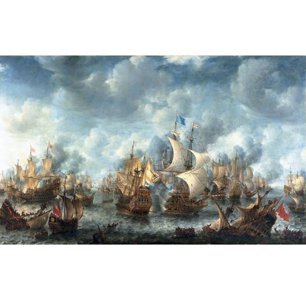 Pussel - PUZZLE MICHÈLE WILSON - Slaget vid Scheveningen av Jan Abrahamsz - 900 bitar - Trä - Handgjord Frankrike