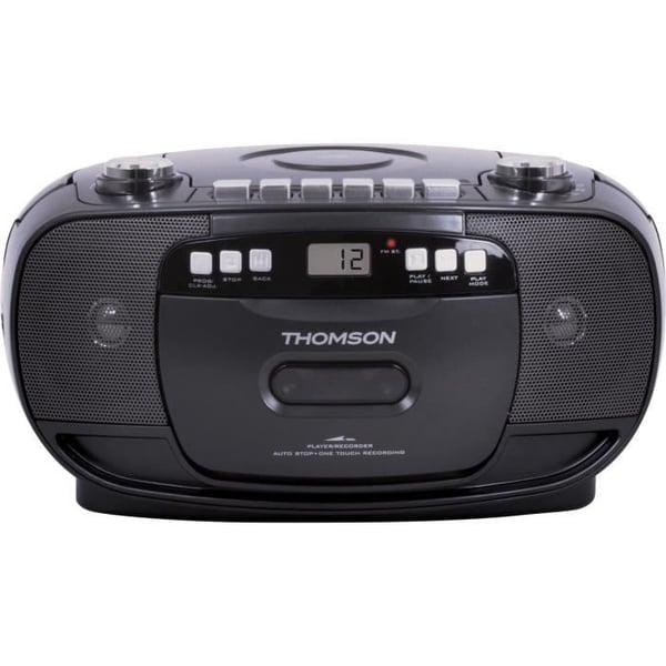 THOMSON RK200CD - Bärbar CD-/kassettradiospelare - Svart
