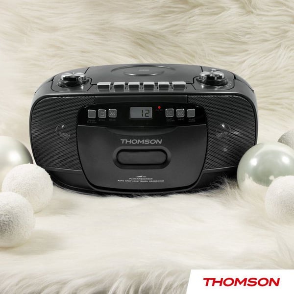 Radio CD Kassett - THOMSON - Svart
