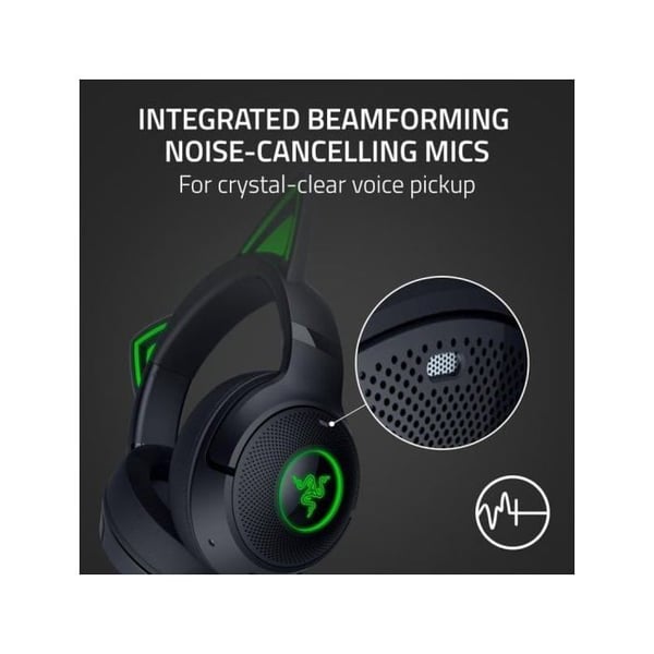 Gaming Headset - Razer - Kraken Kitty V2 BT - RGB - Trådlös - Över örat
