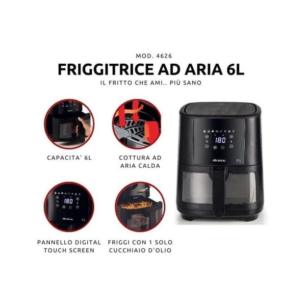 Ariete ARI4626 Luftfritös Svart