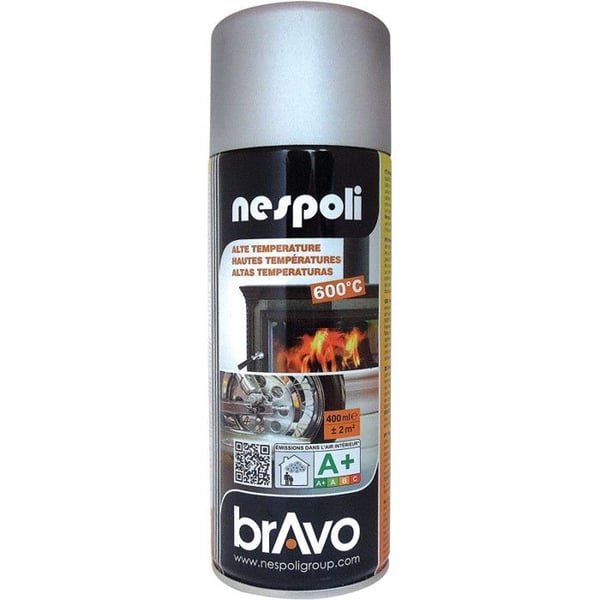 Aerosolfärg - NESPOLI - Högtemperatur - Aluminium - 400 ml - COV A+