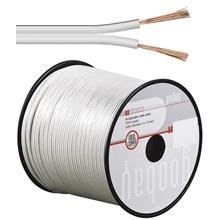Elkabel - WENTRONIC - LSK 2X0.75 - 100m - Koppar - Vit