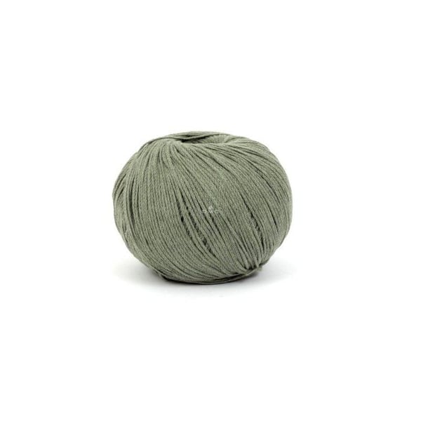 DMC - Återvunnen bomullstråd Eco Vita 3mm 100g Stickning och virkning Färg. 198 grön