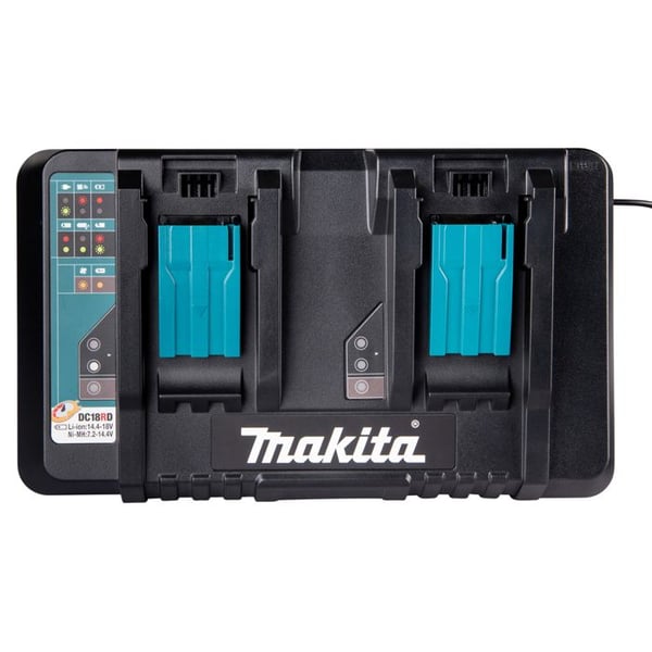 Snabbladdare för två batterier 14.4V till 18V - DC18RD - MAKITA - 196933-6