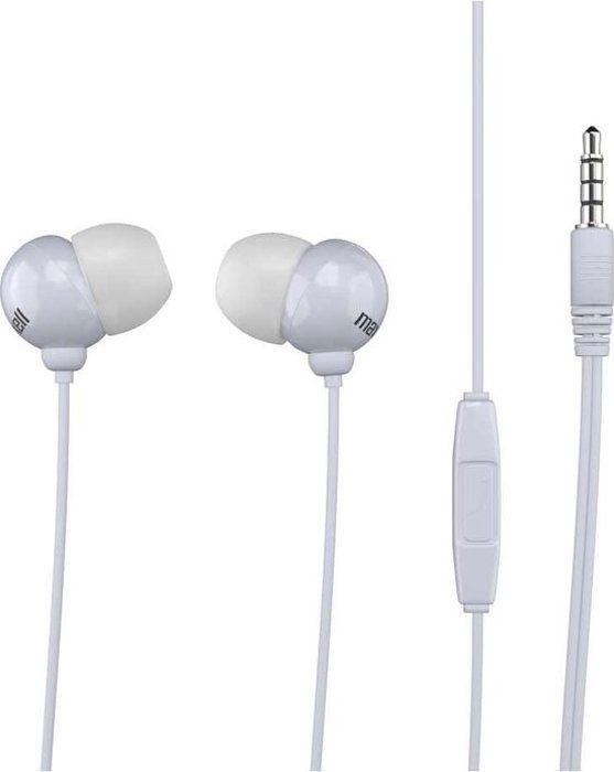 In-ear hörlurar - MAXELL - Plugz + Mikrofon - Vit - Trådad - 20-23000 Hz