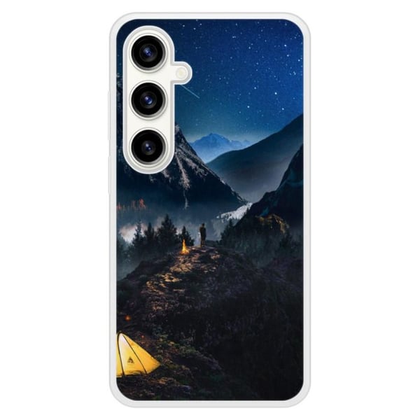 Siliconförstärkt tryckt skal kompatibelt med Samsung Galaxy S23 FE Endast i Berg.