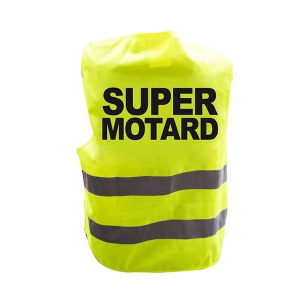 Neongul reflekterande superbikerväst