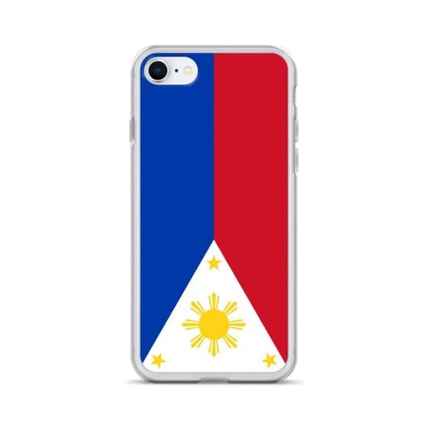 Telefonfodral - PIXELFORMA - Filippinernas flagga - Kompatibel med iPhone 8 Plus - Mjuk - Stötålig
