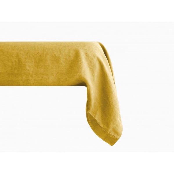 Taie av kudde Palace i tvättat bomull, 63 trådar/cm² Sydlig vind - Palace Curry - 43 x 195 cm
