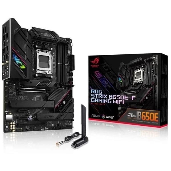 Moderkort - ASUS - ROG STRIX B650E-F GAMING WIFI - AMD B650 - AM5-plats ATX