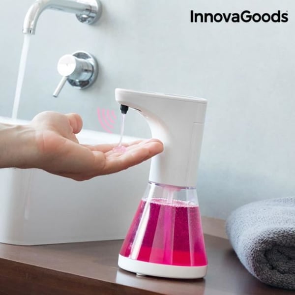 InnovaGoods Goldan Automatisk tvåldispenser med sensor Vit One Size - 139298 InnovaGoods Goldan Automatisk tvåldispenser med sensor Vit One Size - 139298