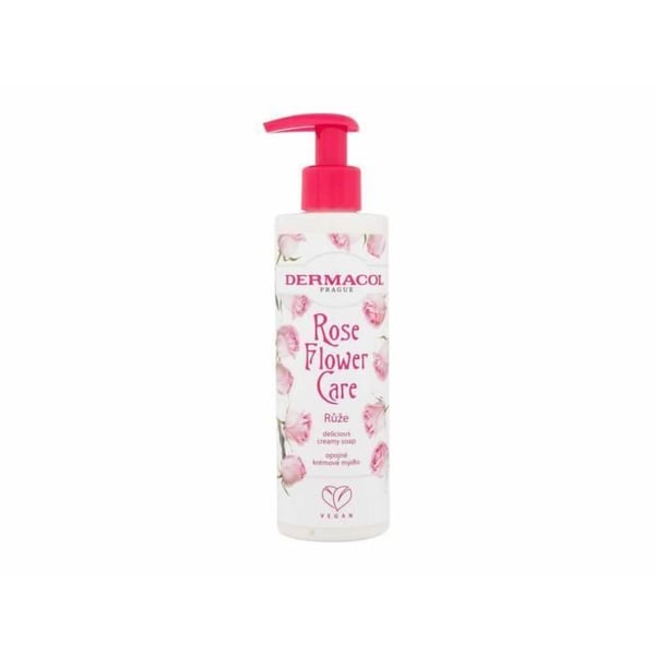 Savon Crème Soin - DERMACOL - 250ml - Vegansk - Uden dyreforsøg - Duft af Roser