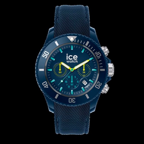 Klocka - Ice Watch - 020617 - Quartz - Kronograf - Silikonblå 44mm