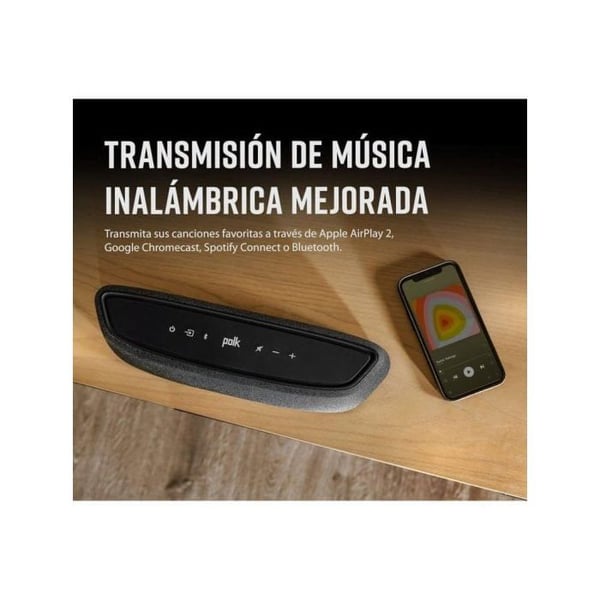 Polk MagniFi Mini AX soundbar - Dolby Atmos och DTS:X - Bluetooth - Patenterade 3D SDA-ljudeffekter