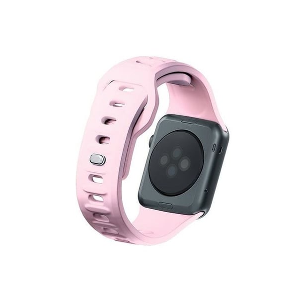 Rosa silikonfodral 3MK för Apple Watch 38 mm;
