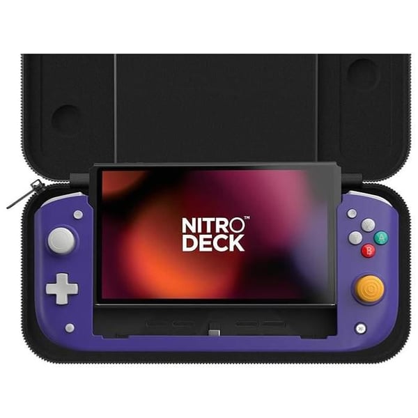 Nintendo Switch-kontroll - KOCH MEDIA - Nitro Deck - Lämplig Limited Retro Lila
