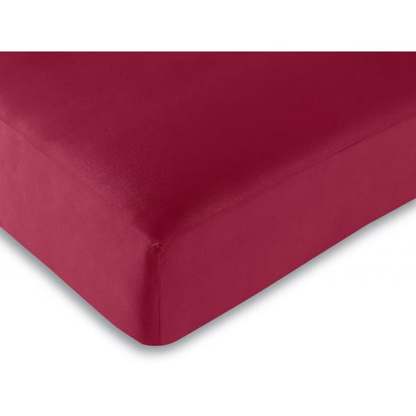 Prydnadslakan alla storlekar 100 % bomull/57 trådar/cm² - Röd - 160 x 200 cm