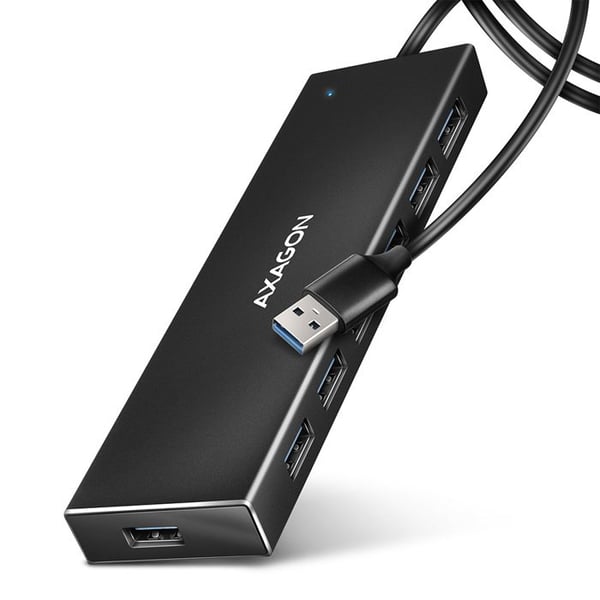 USB-hubb - AXAGON - HUE-F7A - 7 portar - USB 3.2 Gen 1 - Extern strömförsörjning