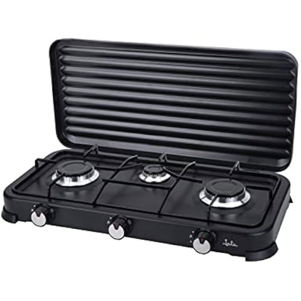 Bärbar gasugn - JATA - JECG2703 - 3 brännare - Grill - Avtagbar