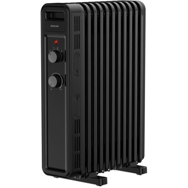 Elradiator med oliebad - SENCOR - SOH 3511BK - 2300 W - 2 knapper - Sort