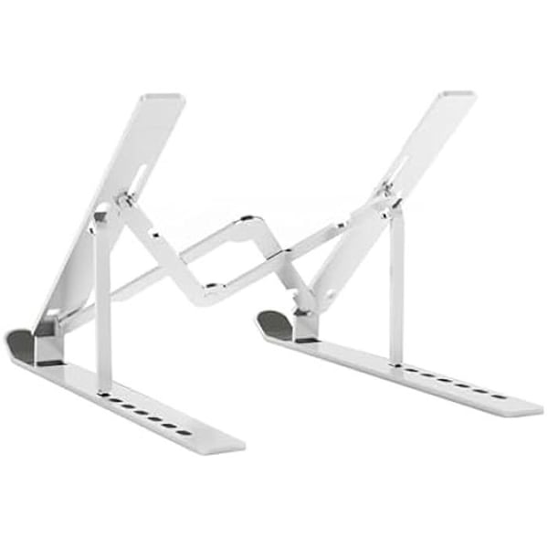 AISENS - LPS3M-177 - Justerbart skrivbordsställ för bärbar dator/surfplatta, Silver
