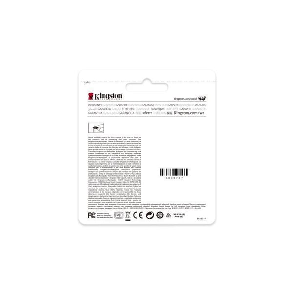 KINGSTON High Endurance Micro SDHC-kort - 32 GB - Klass 10/UHS-I (U1) - 95 MB/s Läs - 30 MB/sSpace Write
