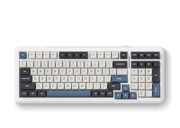 MCHOSE K99 (Marinblå) - Trådlöst spelalternativ 98% RGB (US English - ANSI)