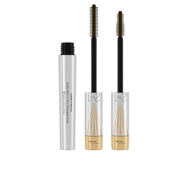 Mascara - MASTERPIECE 2 I 1 LASH WOW - Mörkbrun - Volym - Längd