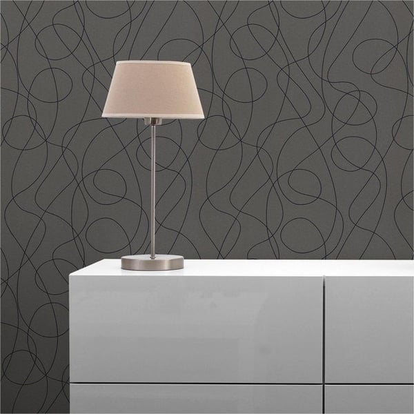 Grafiskt Tapet Meo M1-No.2098 Antracit Svart Geometrisk