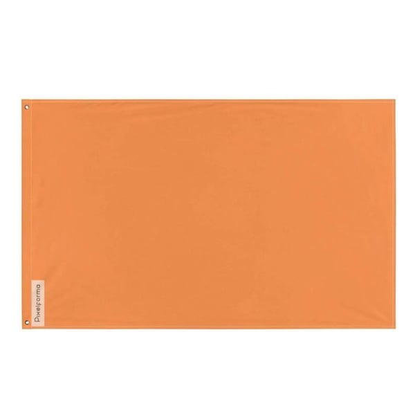 Orangeflagga – 128 x 192 cm – Hållbar Polyester – 2 Metallöglor – Inomhus / Utomhus – Pixelforma