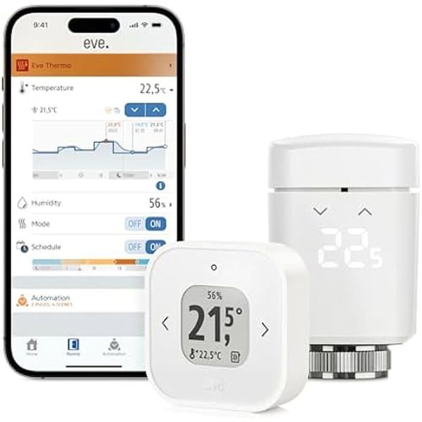 Comfort Kit - EVE - EVE Thermo - Automatisk Optimering - Kontroll via App - Programmerbar