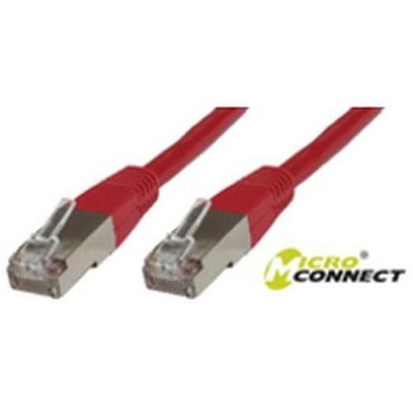 Microconnect SSTP CAT6 1M nätverkskabel - Röd - Skärmad tvinnat par - Halogenfri - 25 års garanti