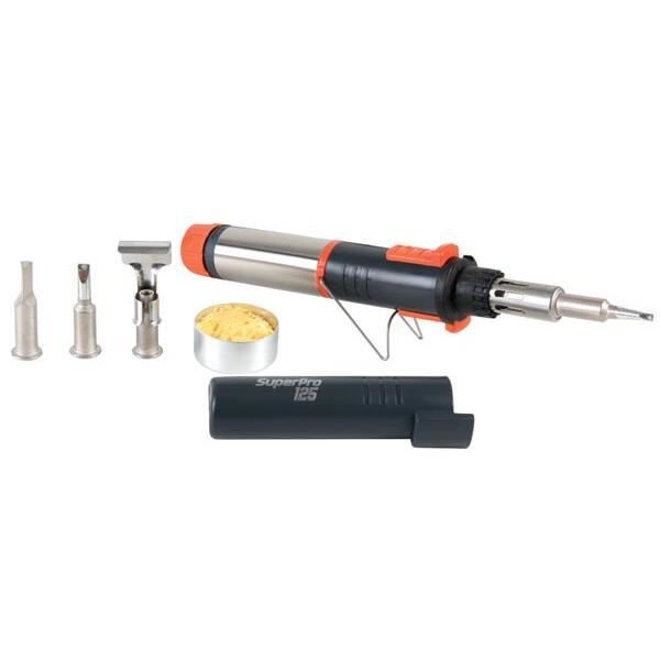 Lödpenna - PORTASOL - SuperPro 25-125W - Trådbunden - Justerbar låga - Autonomi 2h Lödpenna - PORTASOL - SuperPro 25-125W - Trådbunden - Justerbar låga - Autonomi 2h