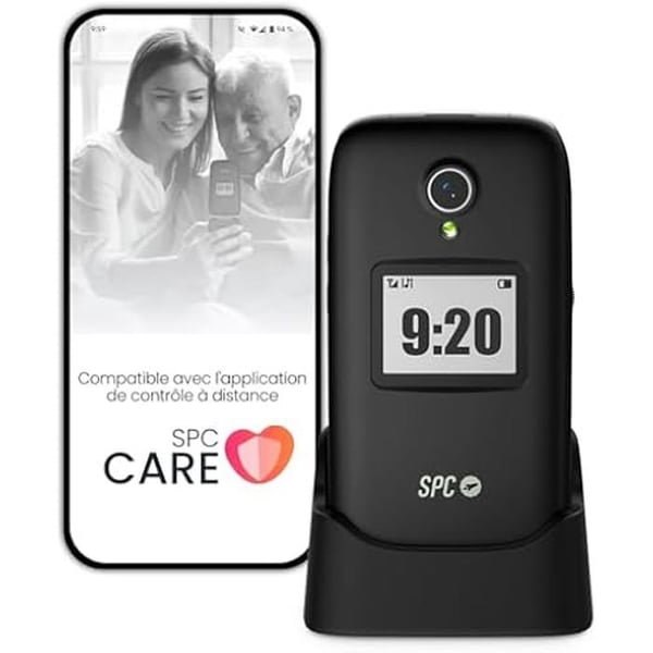 Telefon 4G - SPC - Polaris - Stora Tangenter - SOS-knapp - Fjärrhantering