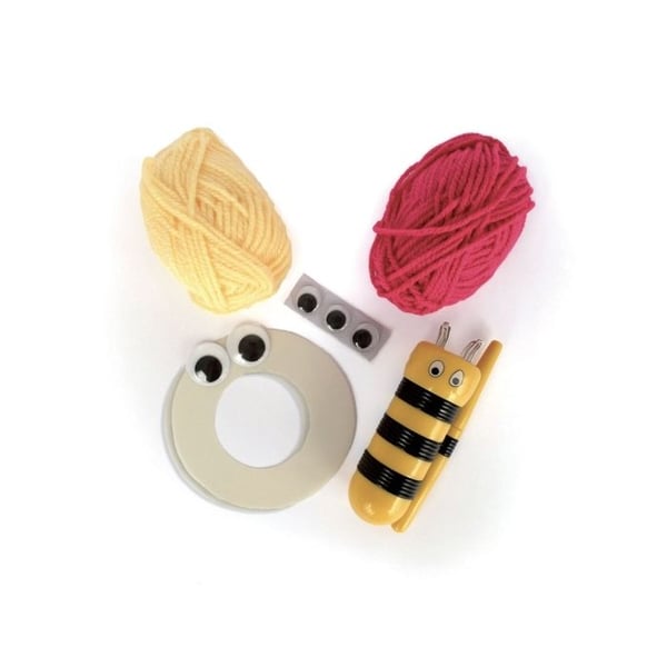 Kreativ kit för barn - GRAINE CRÉATIVE - Poppy - 2 nystan garn - Tricoter - Illustrerad guide