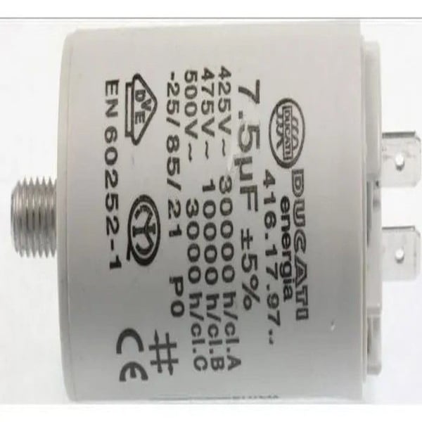 Kondensator - CANDY - CC266T-47 - 7.5µF - 450V - Elektrisk torktumlare